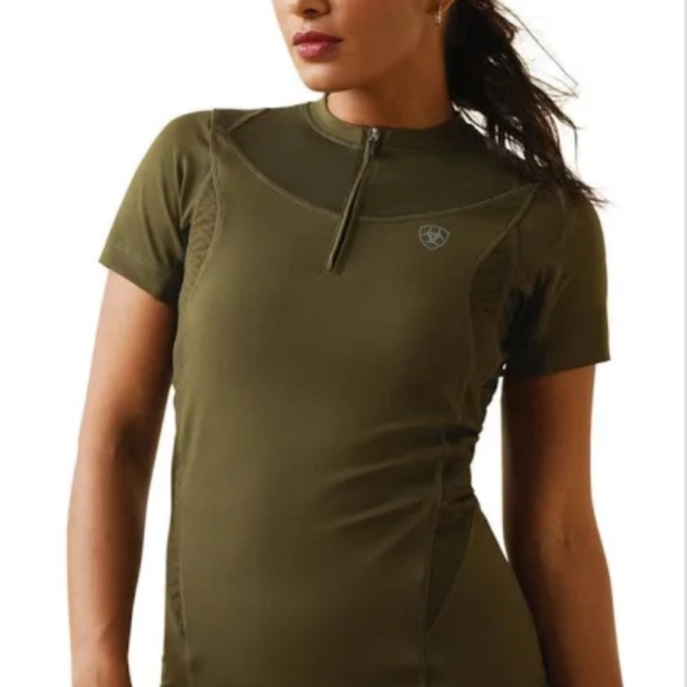 Ariat Green Fitted Polo Jersey